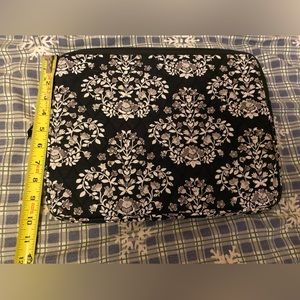 Vera Bradley Black/Gray Laptop Bag